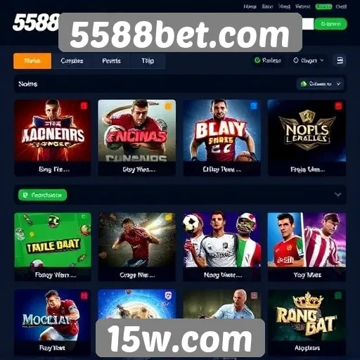 Avaliação das opções de jogos em 5588bet.com